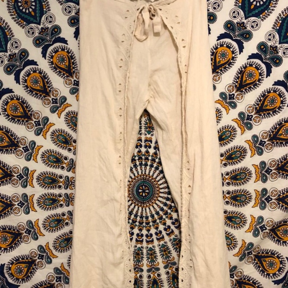 UO bell bottoms bohemian flare boho  tie pants